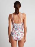 Ralph Lauren Fleurette U-Wire Swimsuit, White/Multi