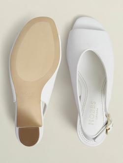 Hobbs Kalia Leather Slingback Sandals, Ivory - view 2, Ivory