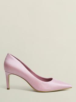 Hobbs Leila Satin Court Shoes, Soft Petal Pink, Soft Petal Pink