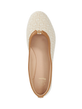 Dune Honestly Monogram Ballerina Pumps, Cream