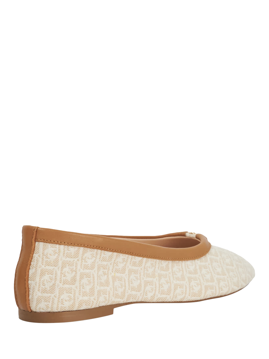 Product image 4 of 5, which shows Dune London Honestly Monogram Ballerina Pumps, Cream, EU38