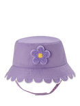 Small Stuff Kids' Reversible Scallop Trim Sun Hat, Purple