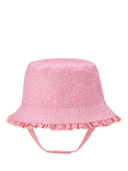 Small Stuff Kids' Reversible Ruffle Trim Sun Hat, Pink