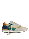 HOFF Singapore Suede Blend Lace Up Trainers, Beige/Multi