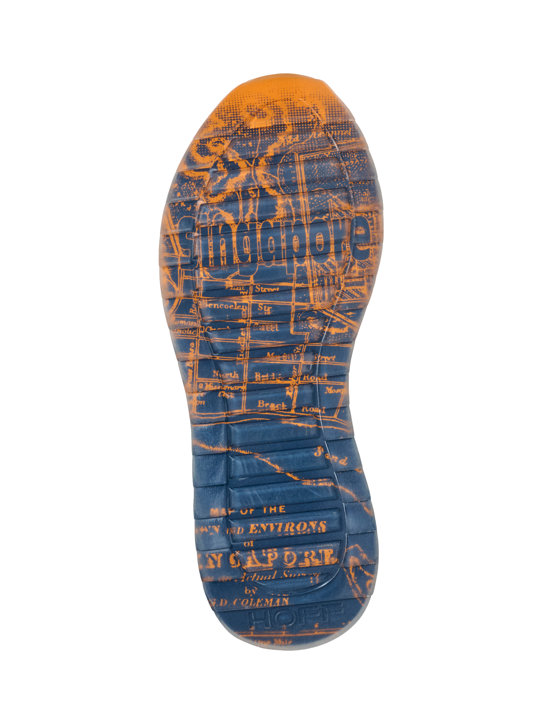 Product image 4 of 5, which shows HOFF Singapore Suede Blend Lace Up Trainers, Beige/Multi, 4