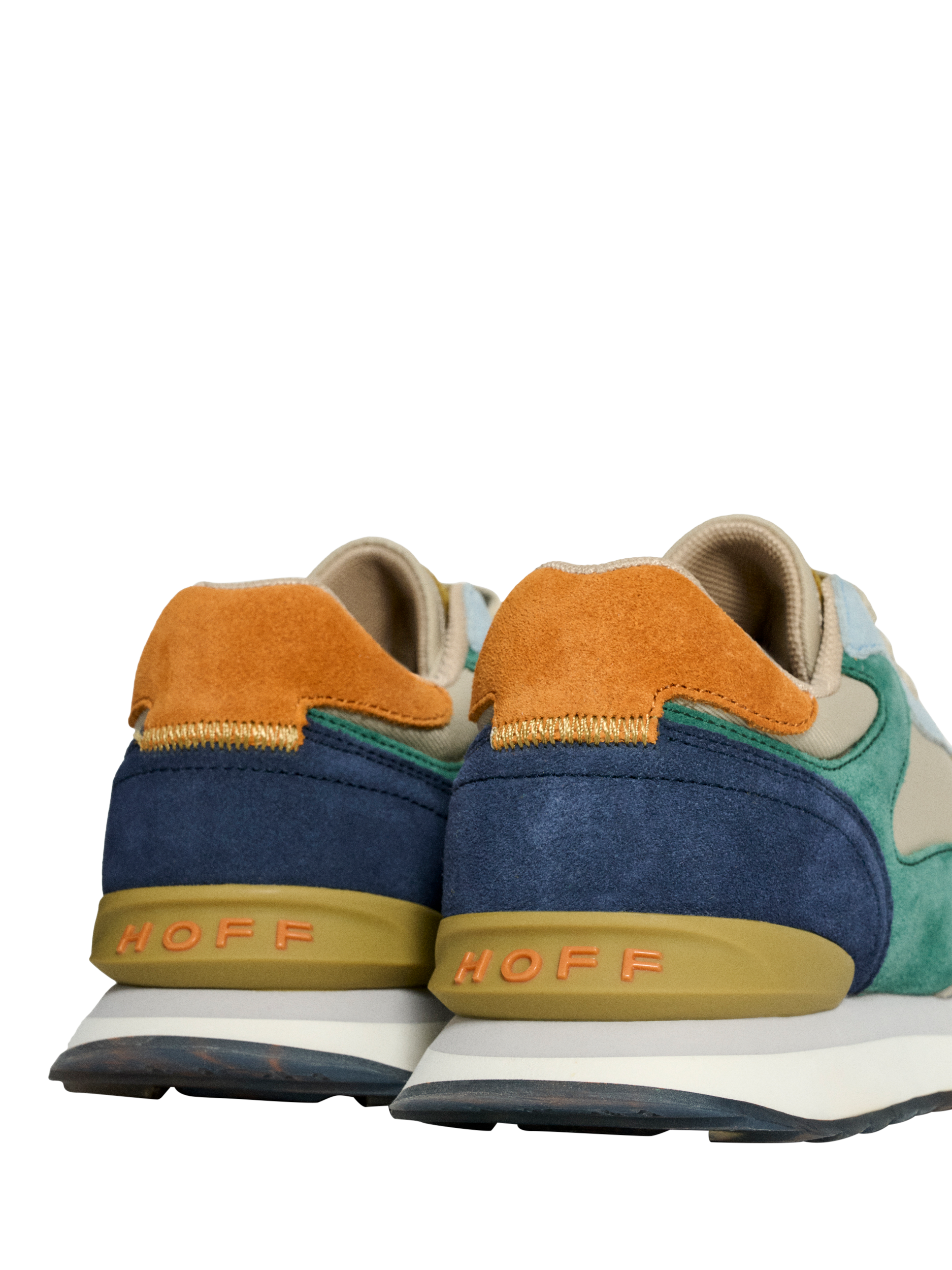 Product image 5 of 5, which shows HOFF Singapore Suede Blend Lace Up Trainers, Beige/Multi, 4