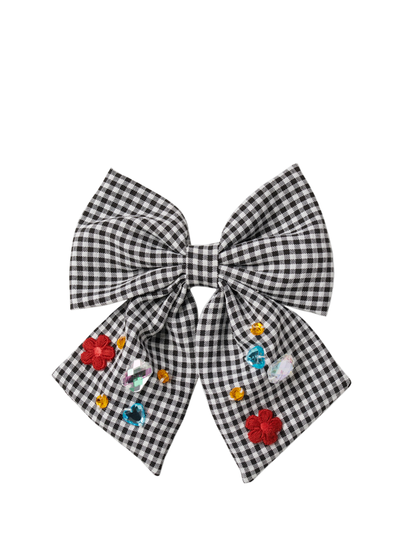 Product image 1 of 3, which shows Stych Kids' Gem Bow Hair Clip, Black, One Size