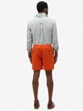 Superdry Premium Embroidered 17" Swim Shorts, Rust Orange