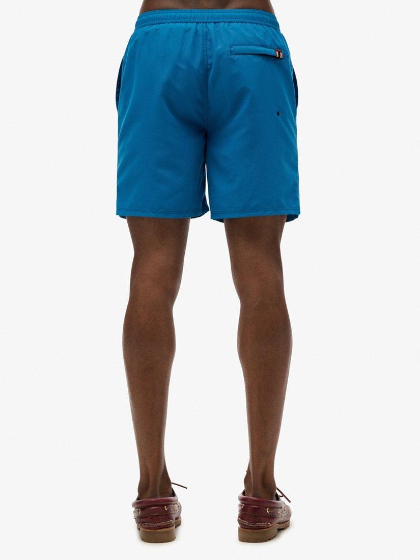 Product image 5 of 7, which shows Superdry Premium Embroidered 17" Swim Shorts, Twilight Blue, S