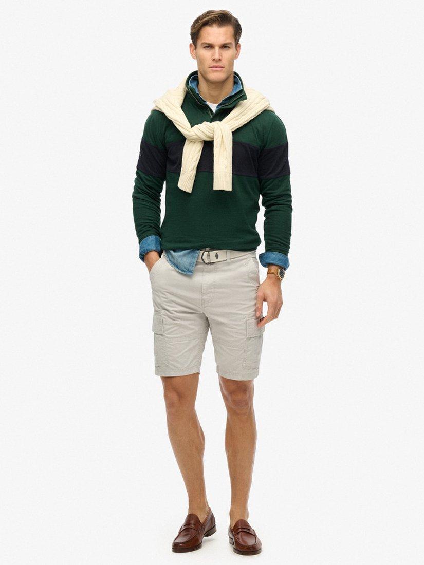 Superdry Heavy Cargo Shorts, Chalk