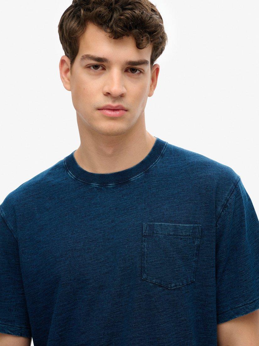 Product image 4 of 4, which shows Superdry Vintage Biker Loose T-Shirt, Indigo, S