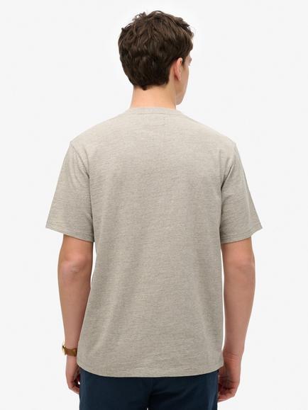 Superdry Vintage Biker Loose T-Shirt - view 2, Light Grey Marl