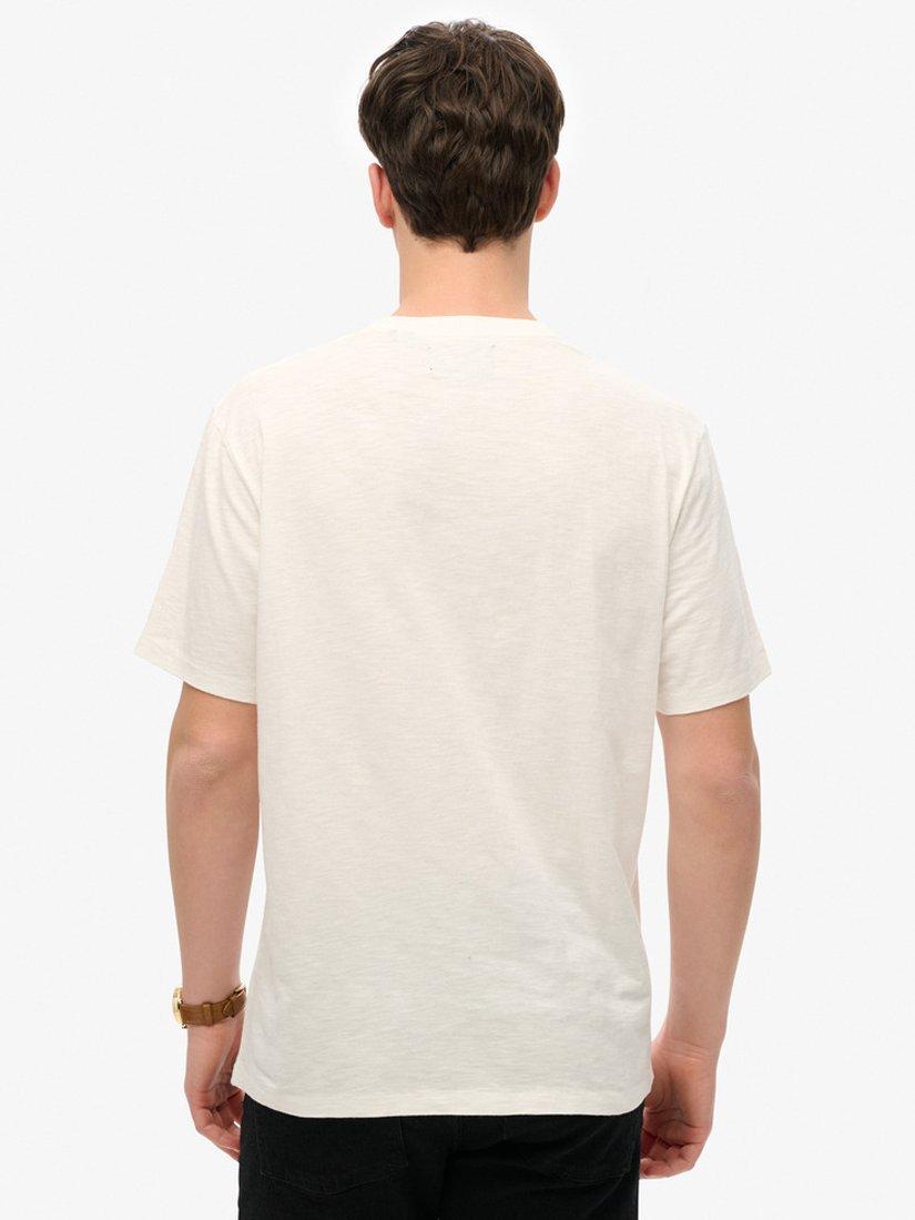 Product image 2 of 4, which shows Superdry Vintage Biker Loose T-Shirt, Off White, S