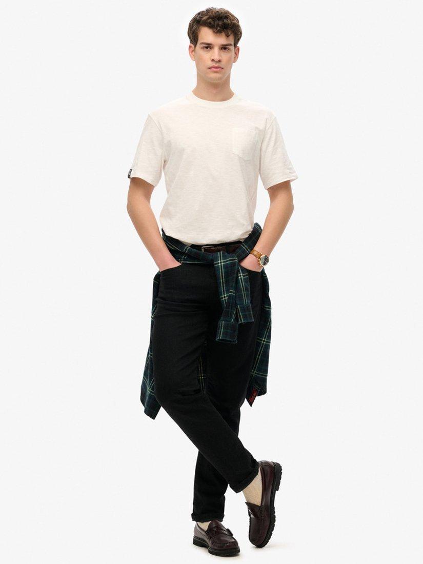 Product image 3 of 4, which shows Superdry Vintage Biker Loose T-Shirt, Off White, S