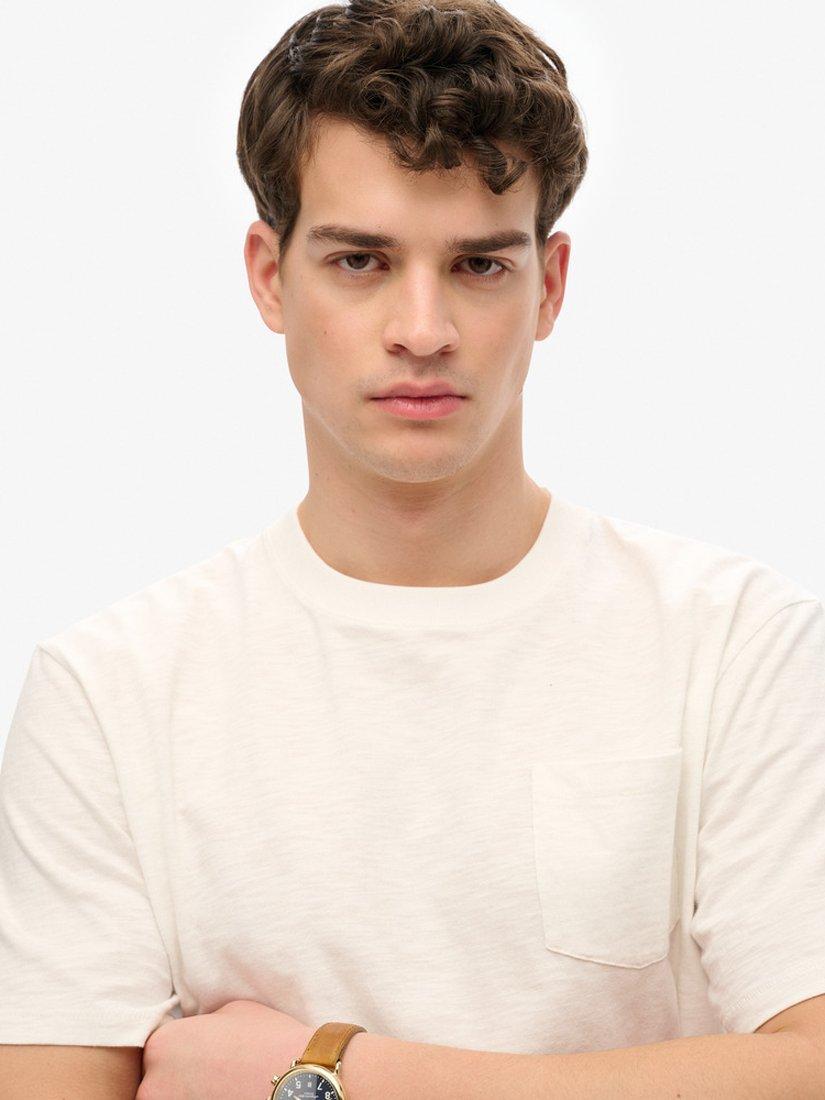 Product image 4 of 4, which shows Superdry Vintage Biker Loose T-Shirt, Off White, S