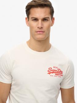 Superdry Cotton Regular Fit Short Sleeve Skull Print T-Shirt - view 2, Bone White