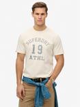 Superdry Vintage Athletic Essential Graphic Cotton T-Shirt, Off White