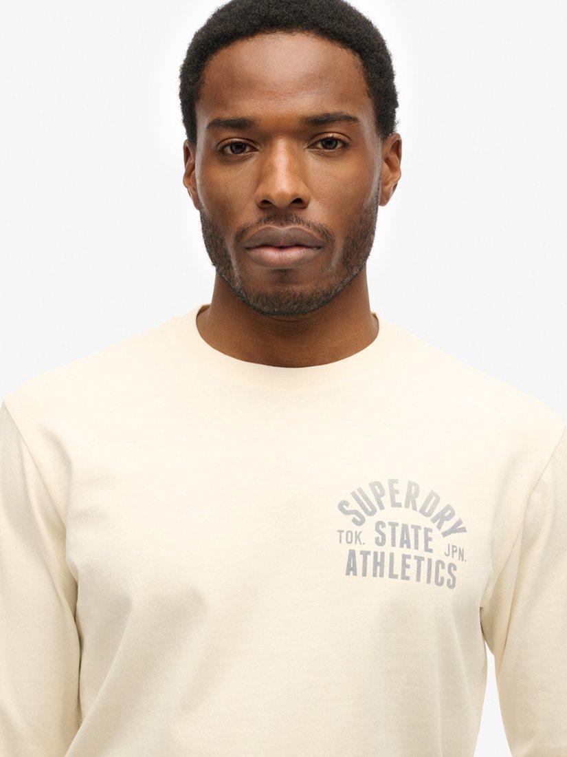 Product image 4 of 4, which shows Superdry Vintage Logo Tokyo Relaxed T-Shirt, Off White, S
