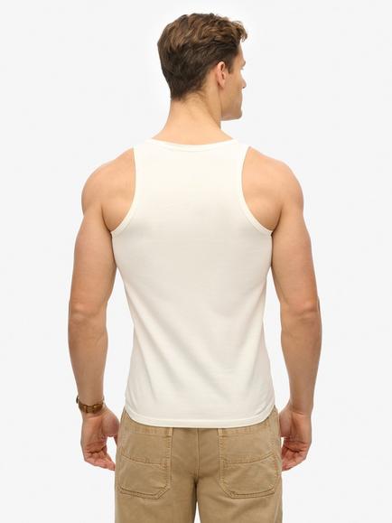 Superdry Outdoor Stripe Vest Top - view 2, Cream