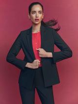 Hobbs Elaine Tweed Coat, Navy