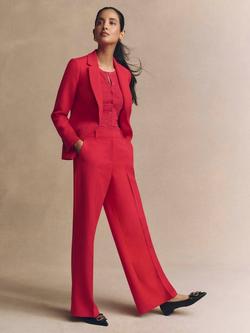 Hobbs Suki Single Button Blazer, Hot Magenta, Hot Magenta