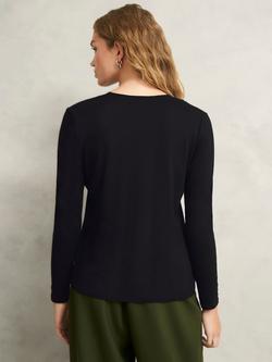 Hobbs Danika Blouse, Black - view 2, Black