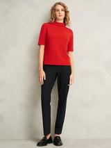 ホブズ HOBBS MISCHA ROLL NECK （DEEP ORANGE） HOBBS Mischa Roll Neck Jersey Top in Deep Orange | endource