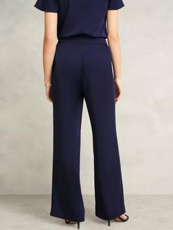 Hobbs Delora Satin Twill Trousers - view 2, Midnight