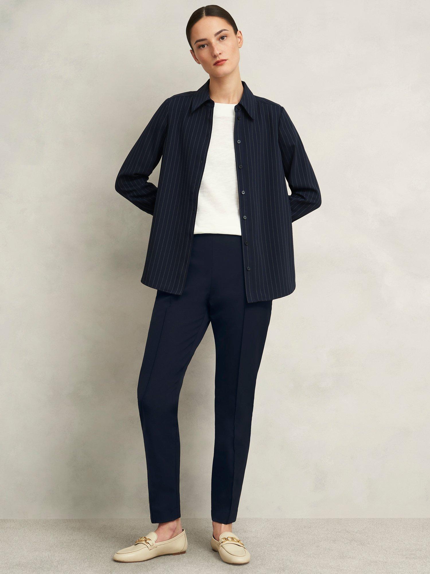Hobbs Lexi Tailored Trousers, Navy