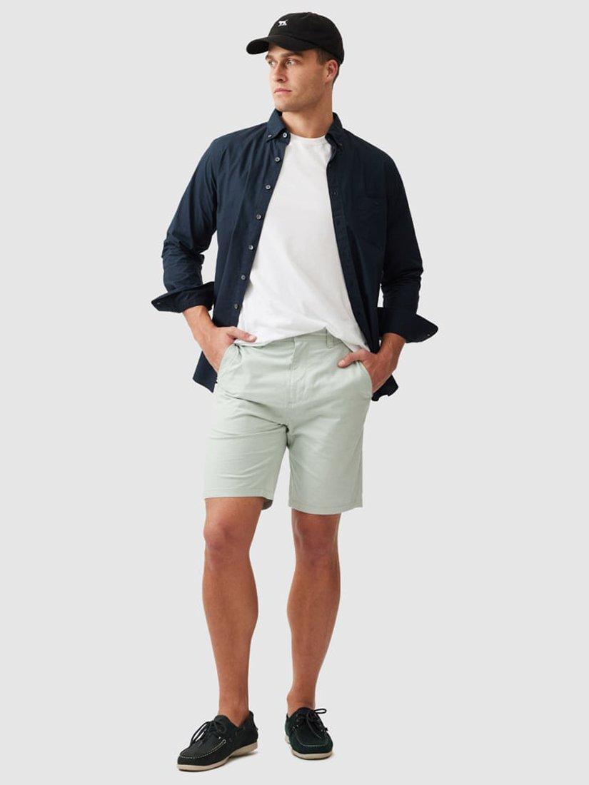 Product image 2 of 5, which shows Rodd & Gunn The Gunn Stretch Cotton 9" Bermuda Shorts, Sage, 28