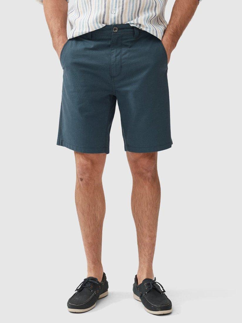 Product image 1 of 5, which shows Rodd & Gunn The Gunn Stretch Cotton 9" Bermuda Shorts, Bluestone, 28