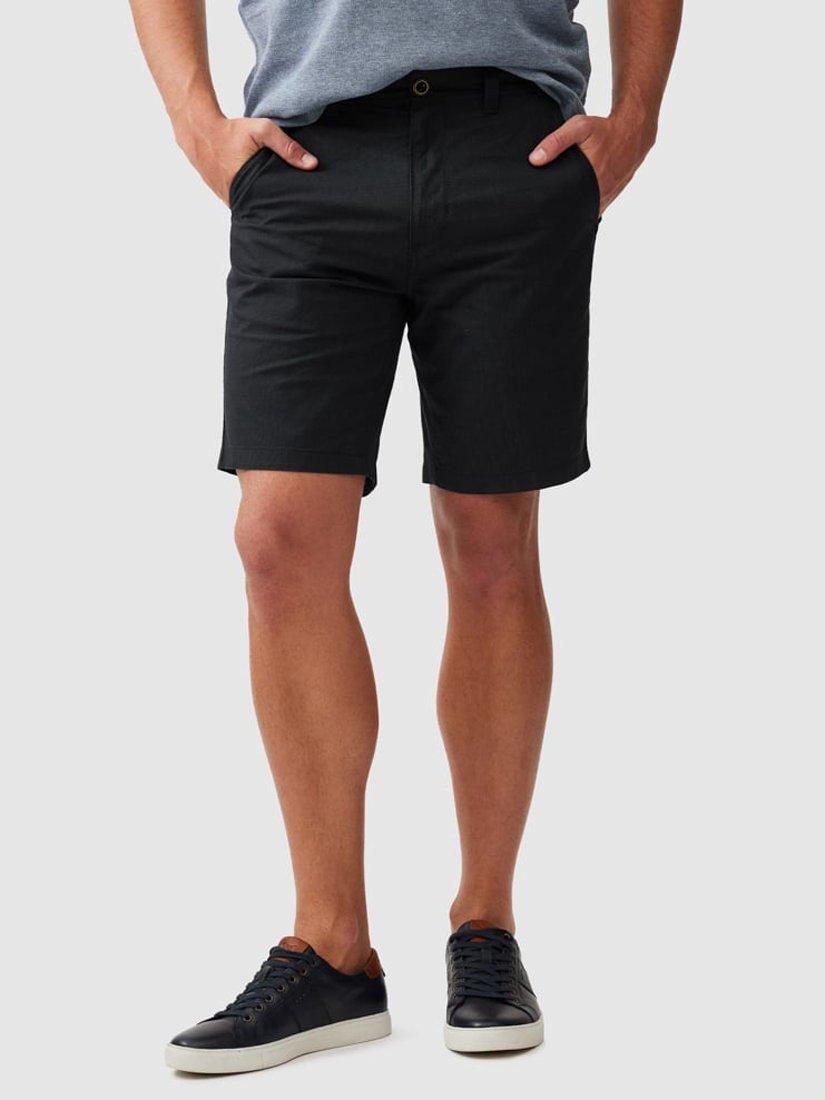 Product image 1 of 5, which shows Rodd & Gunn The Gunn Stretch Cotton 9" Bermuda Shorts, Coal, 28