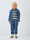 John Lewis Kids' Squiggle Print Denim Overshirt, Blue Denim