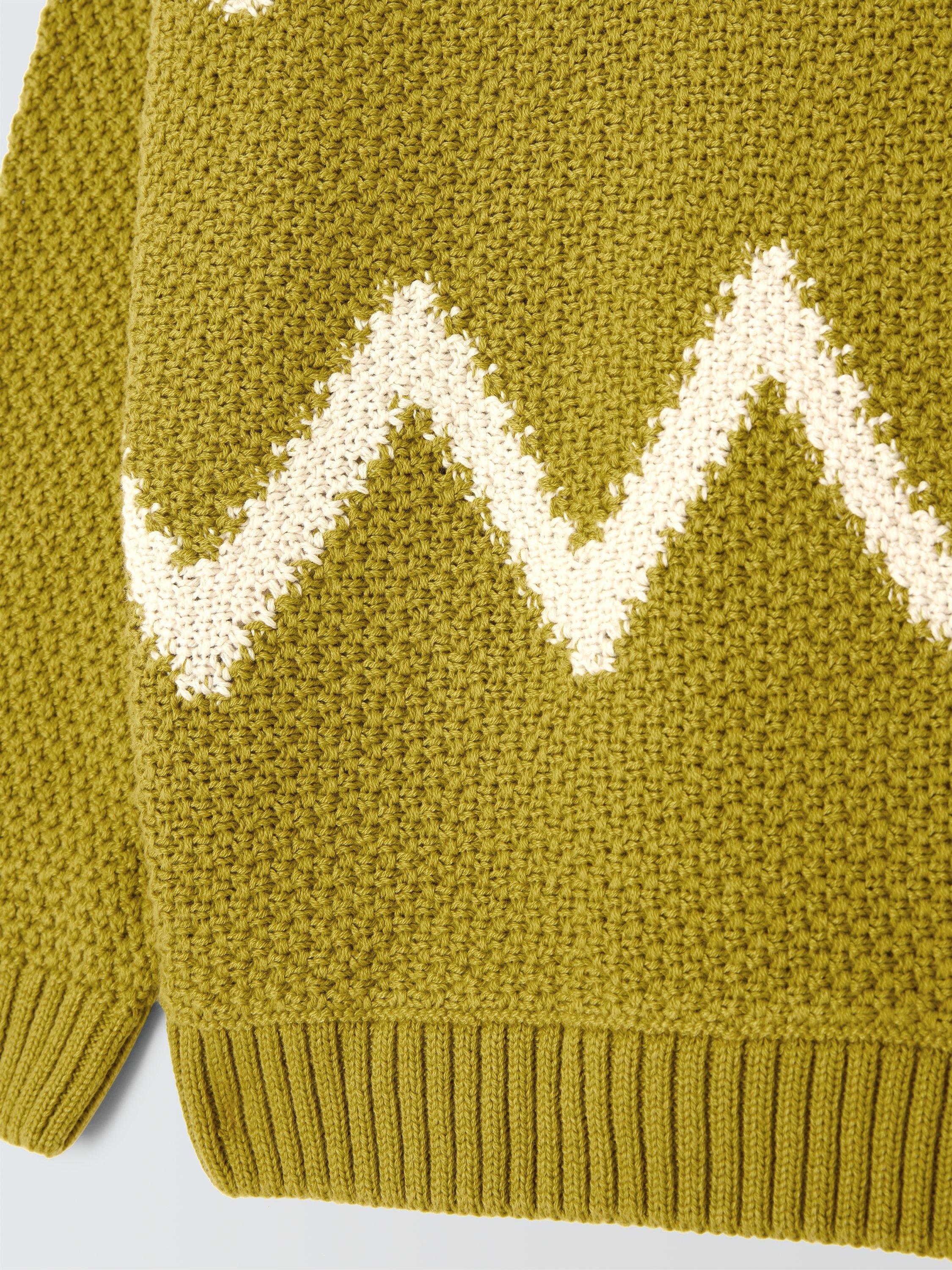 Product image 7 of 7, which shows John Lewis Kids' Crew Neck Wiggle Jumper, Yellow, 3 years