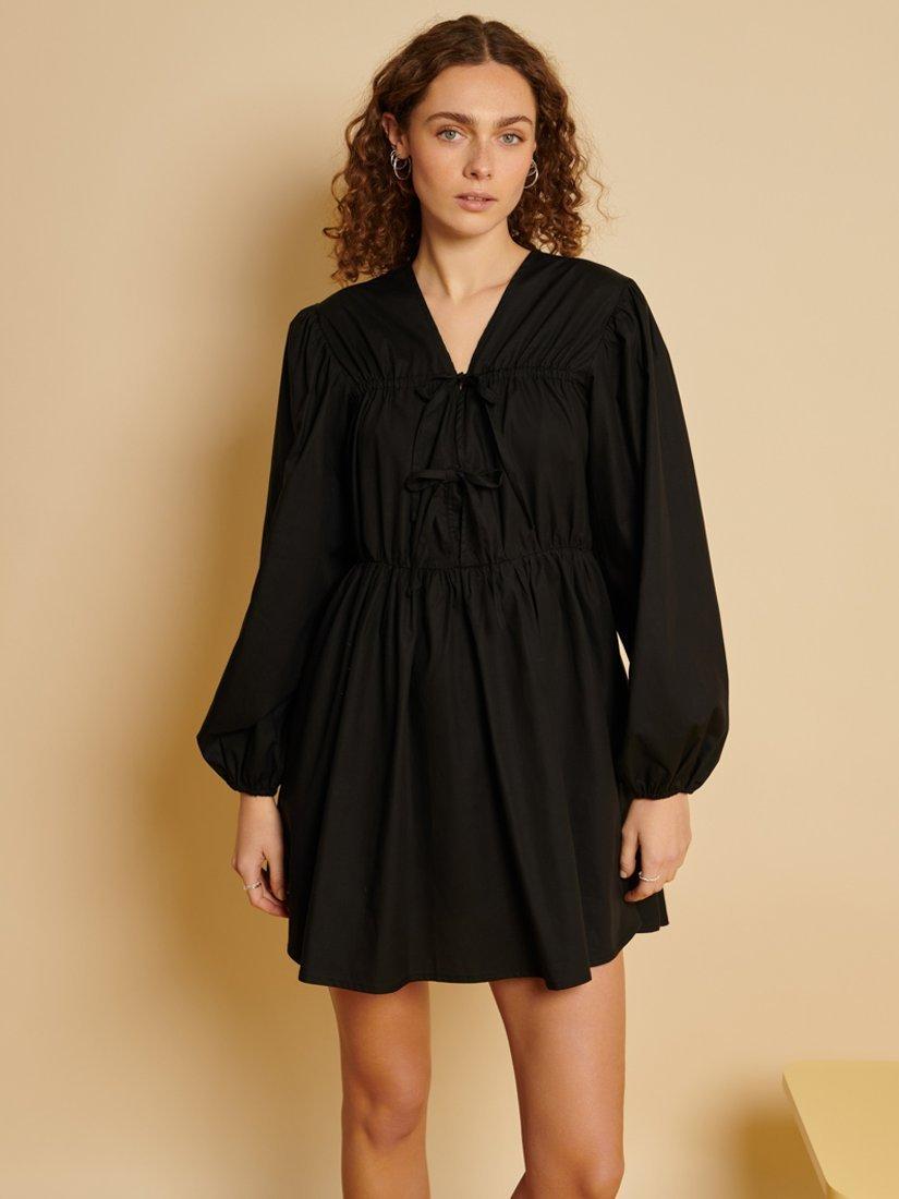 Product image 1 of 6, which shows GHOSPELL Sanna Mini Dress, Black, 6
