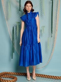 Sister Jane Tide Whisper Midi Dress, Blue - view 2, Blue
