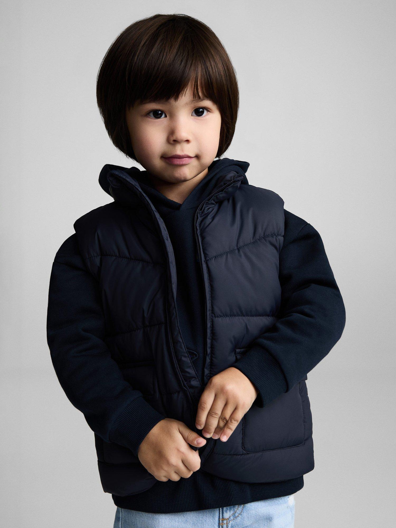 Mango Kids' Theo Gilet, Navy