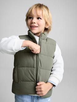 Mango Kids' Noha Gilet, Green