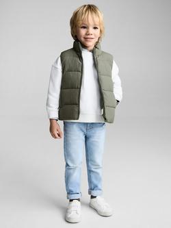 Mango Kids' Noha Gilet - view 2, Green