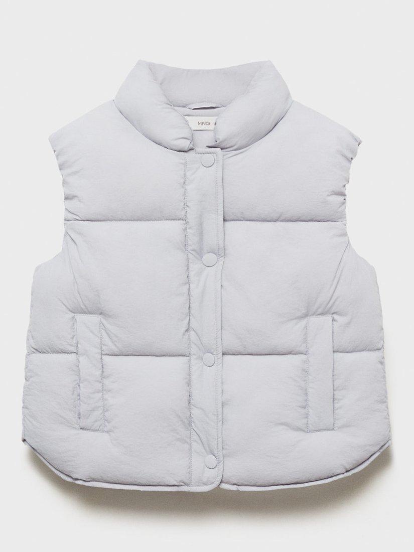 Product image 3 of 6, which shows Mango Kids' Andy Quilted Gilet, Blue, 11-12 years