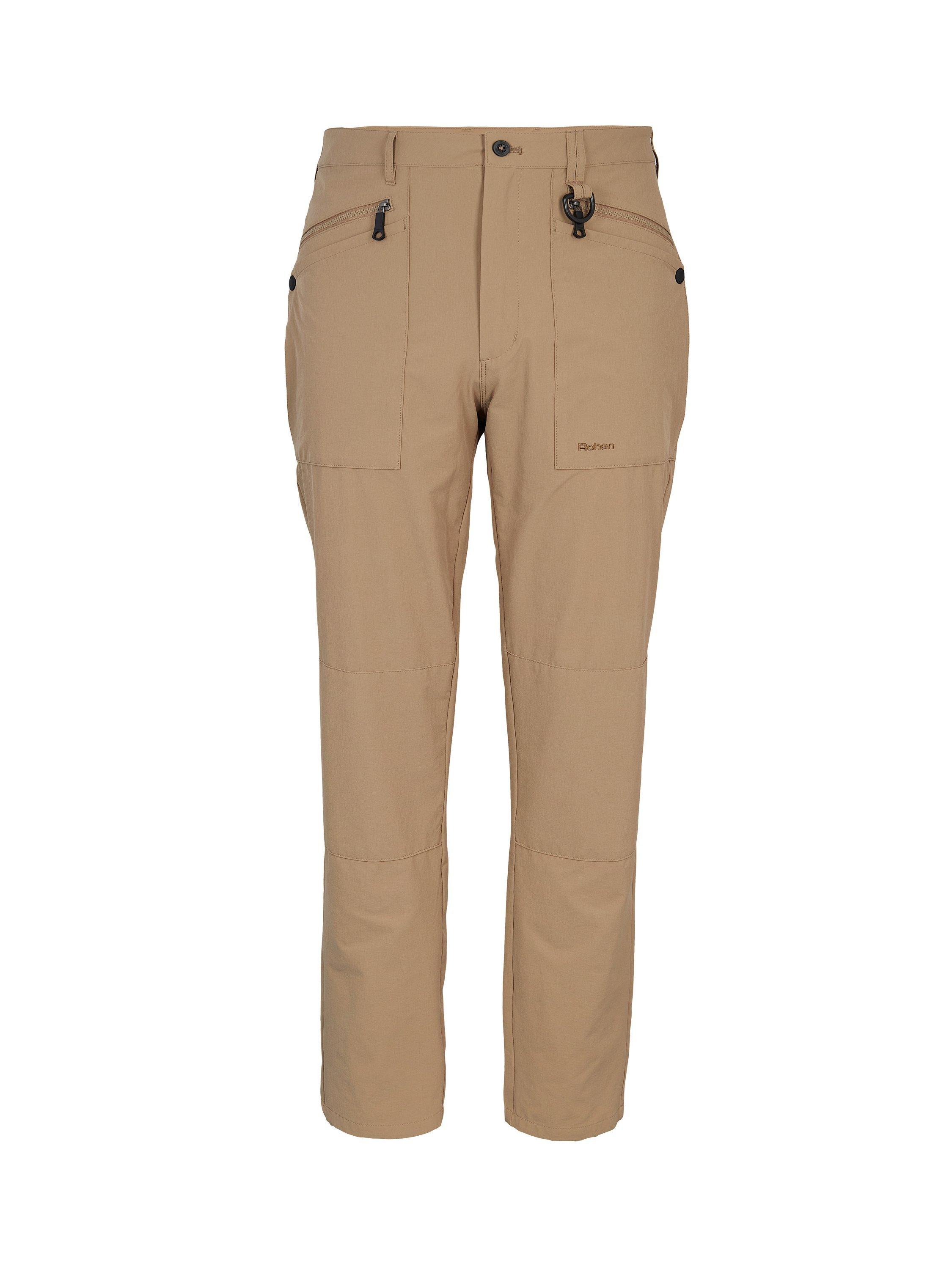 Product image 3 of 7, which shows Rohan Stretch Bags Walking Trousers, Stone, 30S