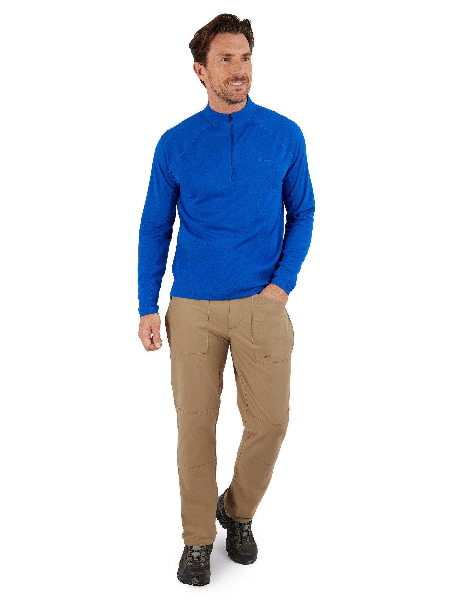 Product image 4 of 7, which shows Rohan Stretch Bags Walking Trousers, Stone, 30S