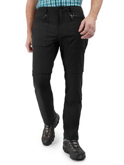 Rohan  Stretch Bags Zip Off Trousers, Black