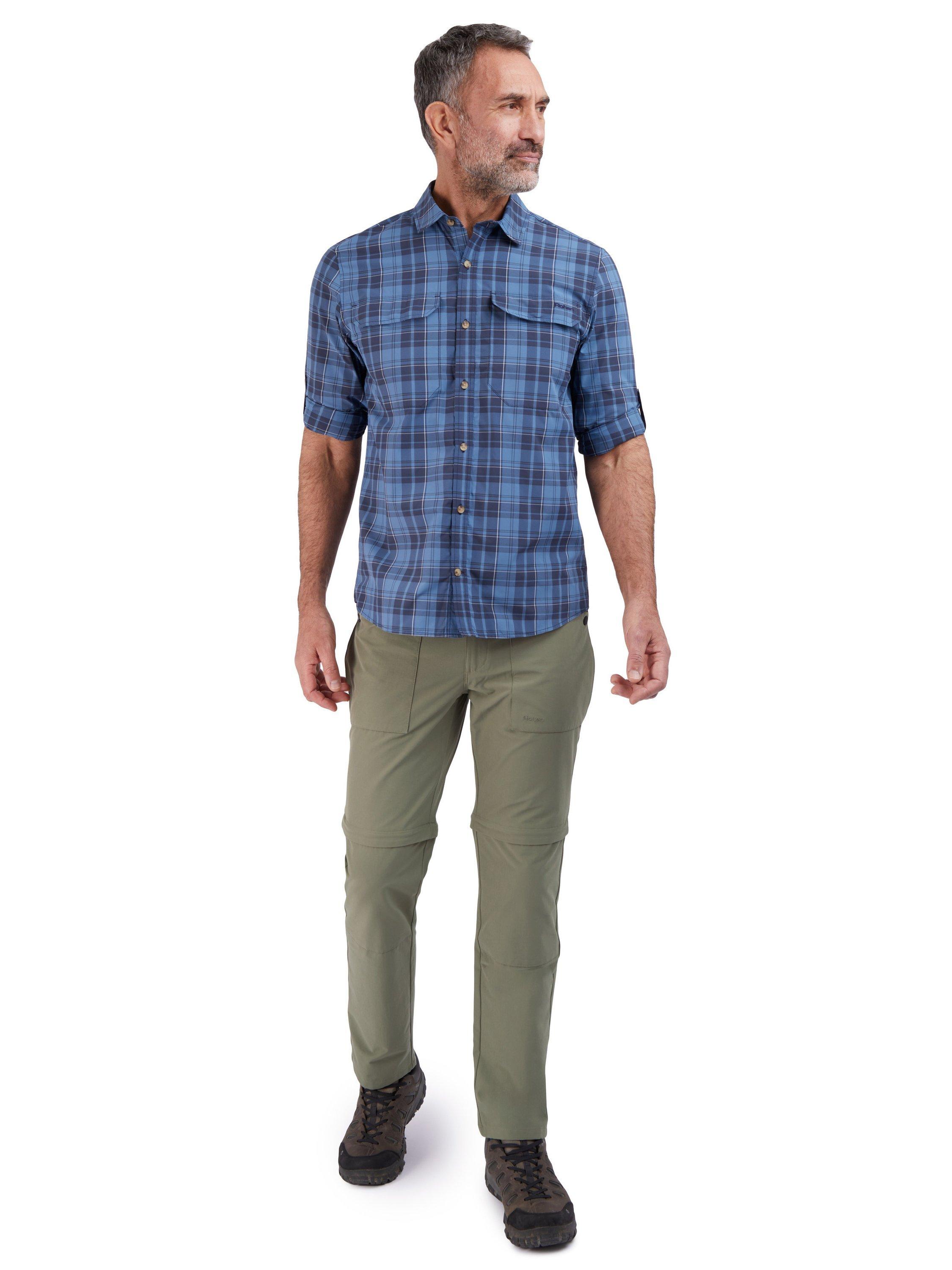 Product image 4 of 8, which shows Rohan  Stretch Bags Zip Off Trousers, Olive Green, 30S