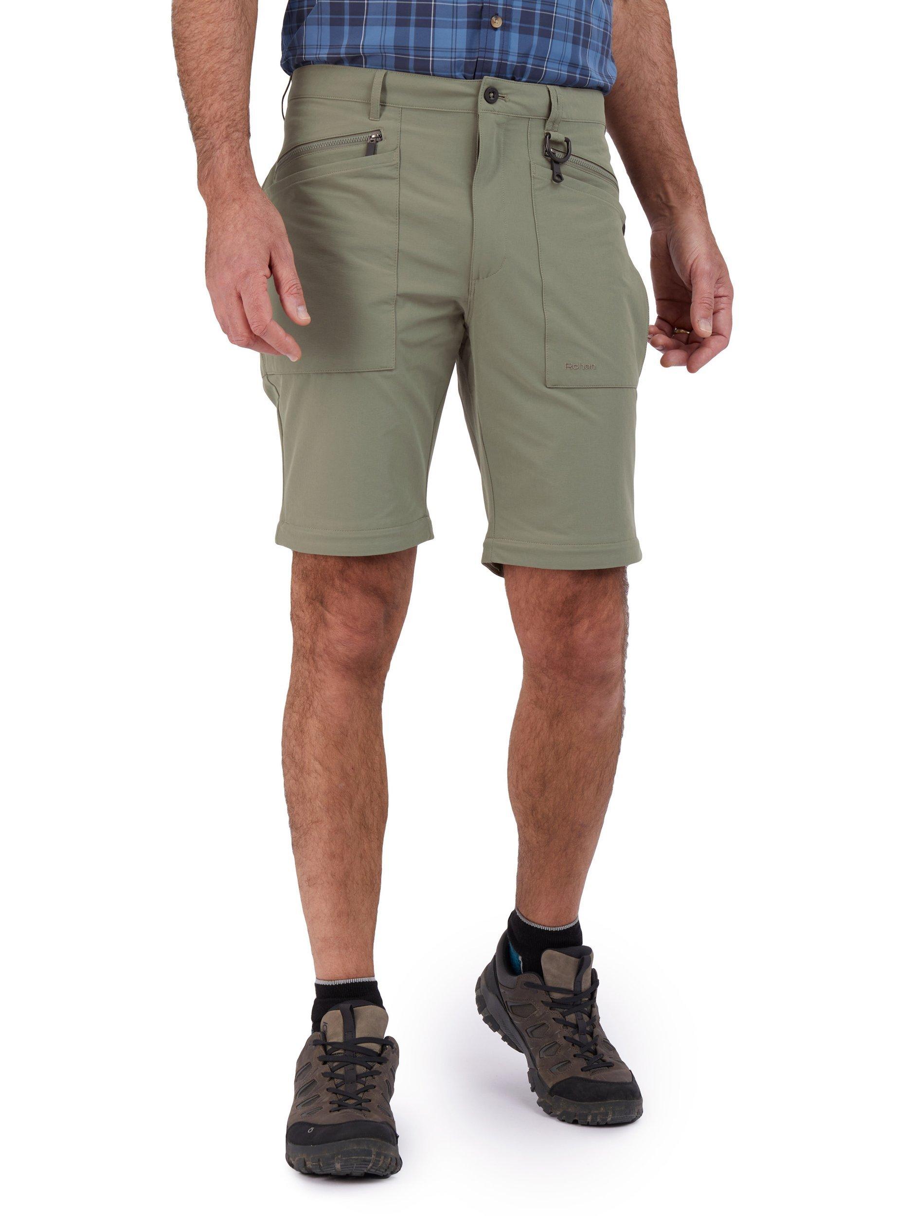 Product image 5 of 8, which shows Rohan  Stretch Bags Zip Off Trousers, Olive Green, 30S