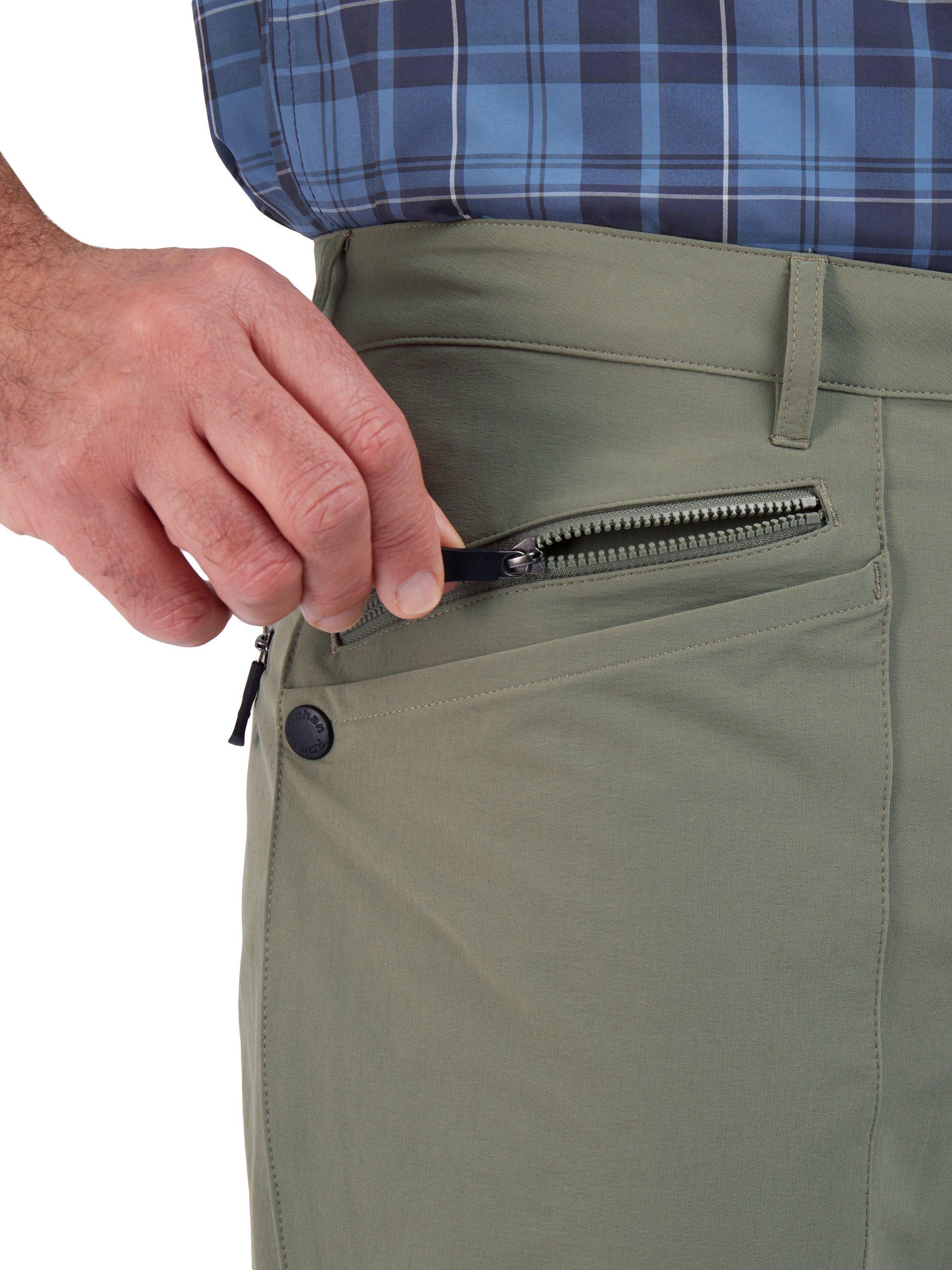 Product image 7 of 8, which shows Rohan  Stretch Bags Zip Off Trousers, Olive Green, 30S