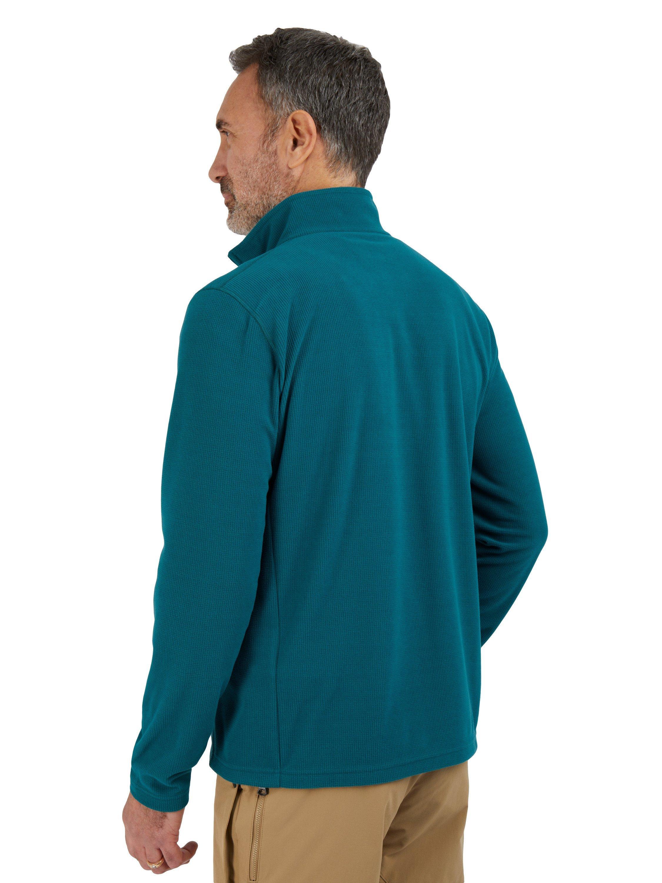 Product image 2 of 7, which shows Rohan Men's Microgrid Fleece Jacket, Marine Teal, S