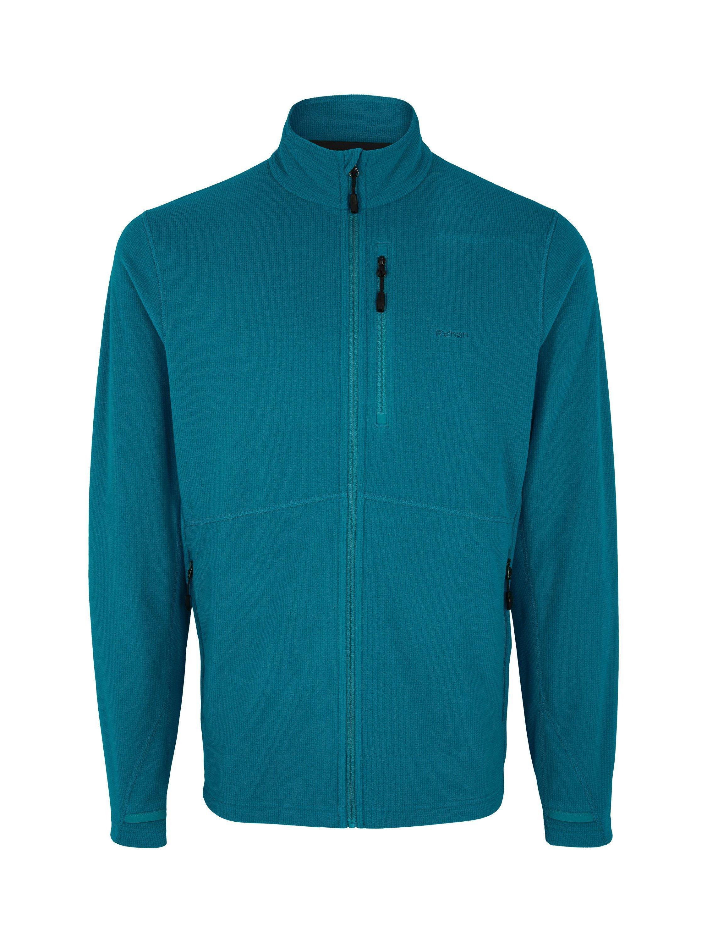 Product image 3 of 7, which shows Rohan Men's Microgrid Fleece Jacket, Marine Teal, S