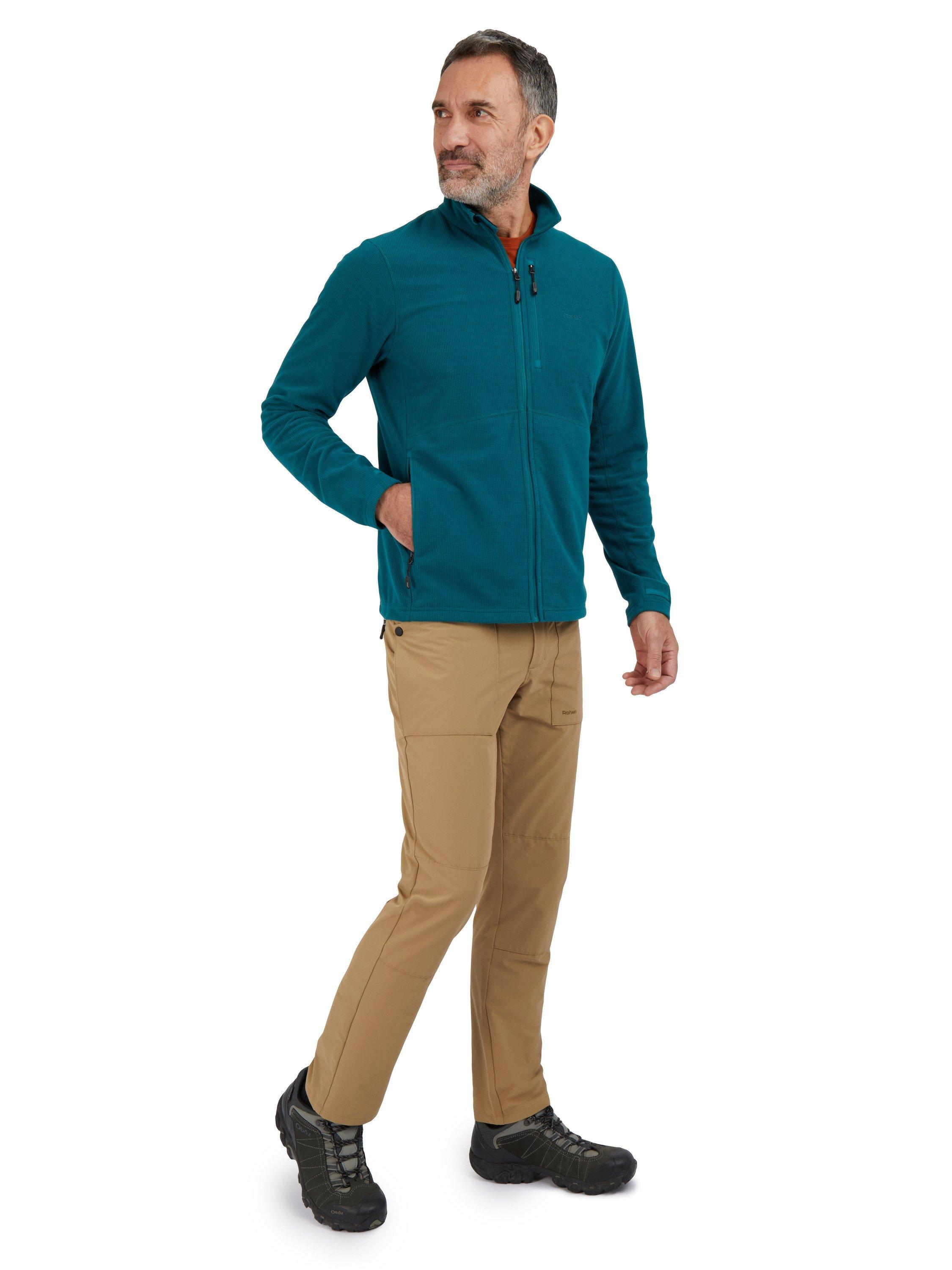 Product image 4 of 7, which shows Rohan Men's Microgrid Fleece Jacket, Marine Teal, S
