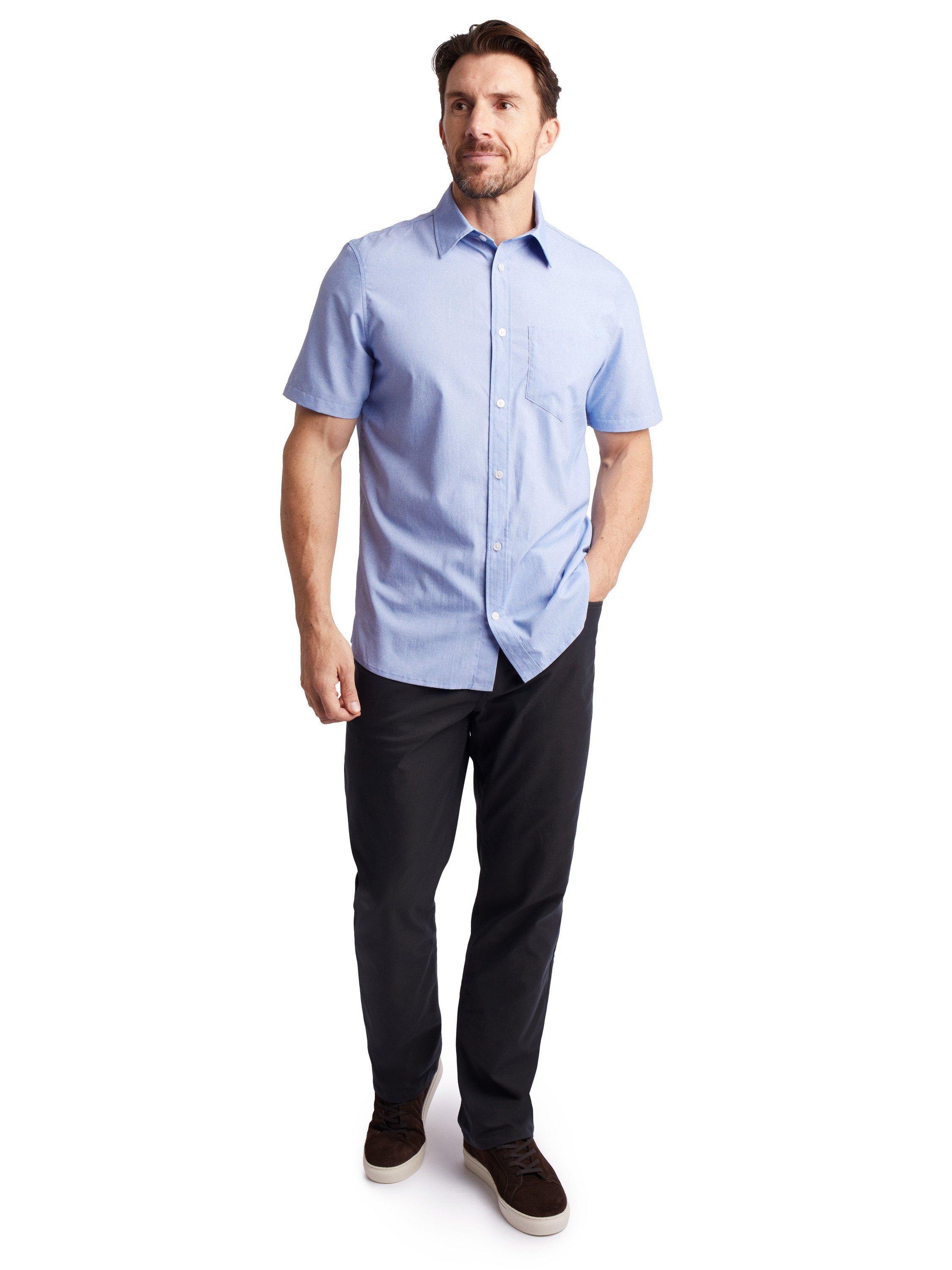 Product image 4 of 6, which shows Rohan Men's Finchley Shirt, Ridge Blue Oxford, S